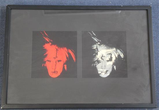 Andy Warhol (1928-1987) overall 7 x 14in.